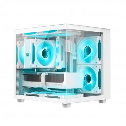 GABINETE GAMER AQUARIUS C3TECH MOD MT-G720WH S/ FONTE