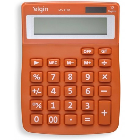 CALCULADORA MESA ELGIN MOD MV4128 LARANJA