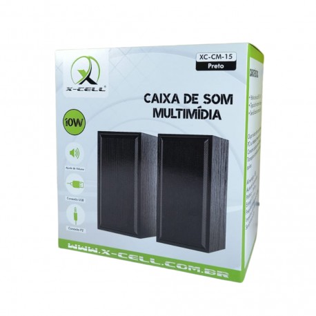 CAIXA SOM USB 10W X-CELL MOD XC-CM-15