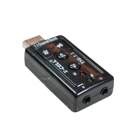 ADAPTADOR SOM USB 7.1 RETANGULAR X-CELL MOD XC-ADP-35