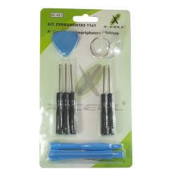 KIT FERRAMENTAS 11X1 P/ CELULAR / SMARTPHONE / TABLET X-CELL MOD XC-KC-1