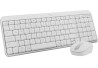 TECLADO+MOUSE LOGITECH S/ FIO MK250 BRANCO