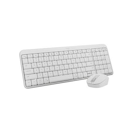 TECLADO+MOUSE LOGITECH S/ FIO MK250 BRANCO