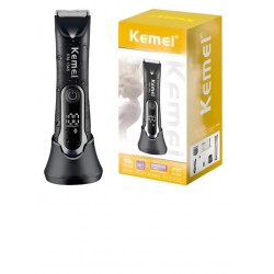 CORTADOR CABELO E BARBA PROFISSIONAL RECARREGÁVEL KEMEI MOD KM-1845 SEM FIO