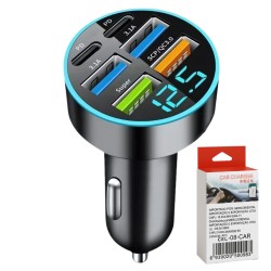 CARREGADOR VEICULAR C/ DISPLAY HOOPSON MOD CEL-08-CAR