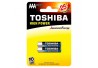 PACK C/ 2 PILHAS AAA ALCALINA LR03 TOSHIBA MOD 72453