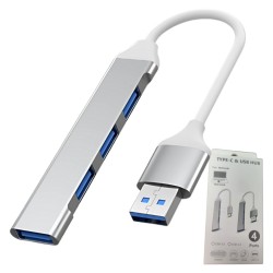 MINI HUB USB 4 PORTAS 3.0 HOOPSON HUB5-3