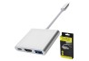 ADAPTADOR USB-C P/ USB 3.0 / HDMI / USB-C HOOPSON MOD HUB7C-3