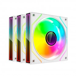 KIT 3 COOLER P/ GABINETE GAMER C3TECH MOD F9-L660WH RGB