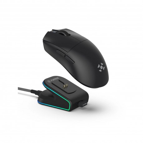 MOUSE ÓPTICO S/ FIO LOYAL C/ BASE FORTREK PRETO MOD 86863