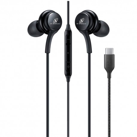 FONE DE OUVIDO COM MICROFONE USB-C X-CELL MOD XC-F-18 PRETO