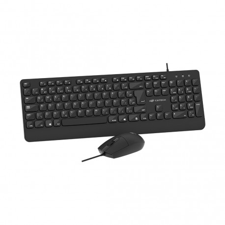 TECLADO+MOUSE C3TECH USB MOD KT-150BK
