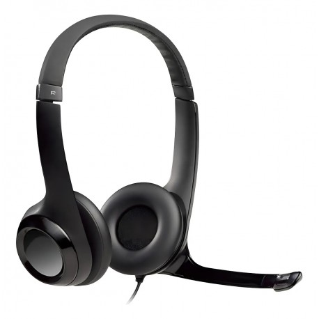 HEADPHONE C/ MICROFONE LOGITECH USB-C MOD H390 PRETO
