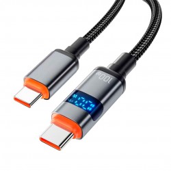 CABO USB-C / USB-C C/ TELA 1M C3TECH CB-P400GY