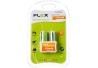 PACK C/ 2 PILHAS AA RECARREGÁVEIS 2700mAH FLEXGOLD MOD FX-AA27B2