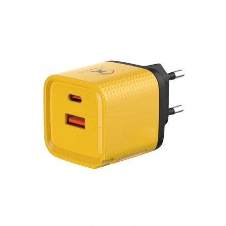 CARREGADOR TOMADA USB-C / USB 3.0 PD 45W X-CELL MOD XC-UR54 AMARELO