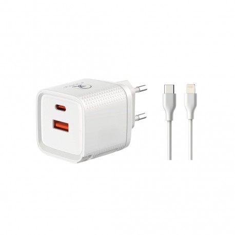 CARREGADOR TOMADA LIGHTNING PD 45W X-CELL MOD XC-UR56 BRANCO