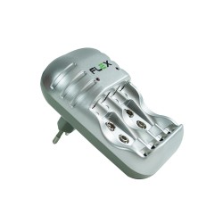 CARREGADOR PILHAS RECARREGÁVEL FLEXGOLD MOD FX-C03-AAA