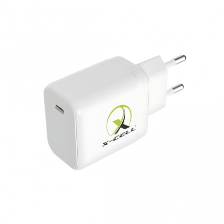 CARREGADOR TOMADA USB-C PD 40W X-CELL MOD XC-UR90 BRANCO