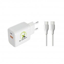 CARREGADOR TOMADA USB-C PD 40W X-CELL MOD XC-UR100 BRANCO