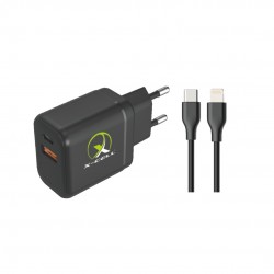 CARREGADOR TOMADA LIGHTNING PD 40W X-CELL MOD XC-UR101 PRETO