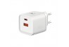 CARREGADOR TOMADA USB-C / USB 3.0 PD 45W X-CELL MOD XC-UR54 BRANCO