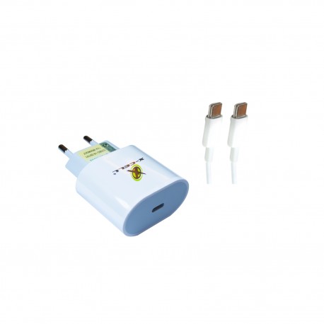 CARREGADOR TOMADA USB-C PD 30W X-CELL MOD XC-UR28 BRANCO