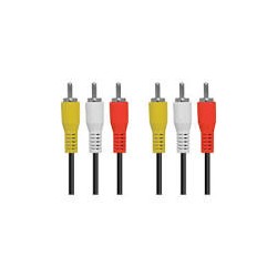 CABO VÍDEO RCA/RCA 1,8M 03 FIOS PLUS DATA MOD 1651