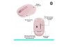 MOUSE ÓPTICO S/ FIO LOGITECH BLUETOOTH MOD M196 ROSA
