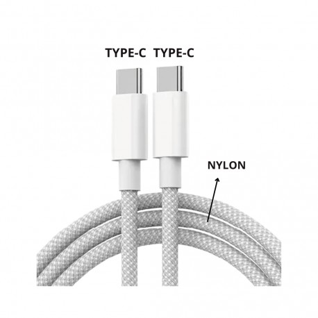 CABO USB-C / USB-C 1M PD 100W X-CELL MOD XC-CD-129 BRANCO