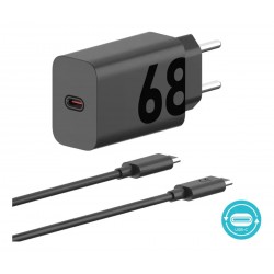 CARREGADOR TOMADA USB-C / USB-C MOTOROLA 68W DUO