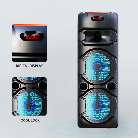 CAIXA SOM BLUETOOTH PORTATIL 1800W PMPO SING-E MOD ZQS8220S