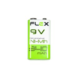 BATERIA RECARREGÁVEL FLEXGOLD 9V 340MAH MOD FX-9V/34B1 