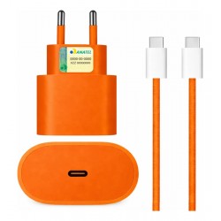CARREGADOR TOMADA USB-C / USB-C COMPATÍVEL IPHONE 17 PRO MAX 40W