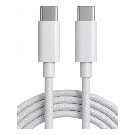 CABO USB-C / USB-C 1M COMPATÍVEL IPHONE 17 60W BRANCO