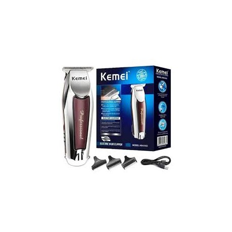 CORTADOR CABELO E BARBA PROFISSIONAL RECARREGÁVEL KEMEI MOD KM-9163