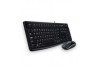 TECLADO+MOUSE LOGITECH C/ FIO MK120 PRETO
