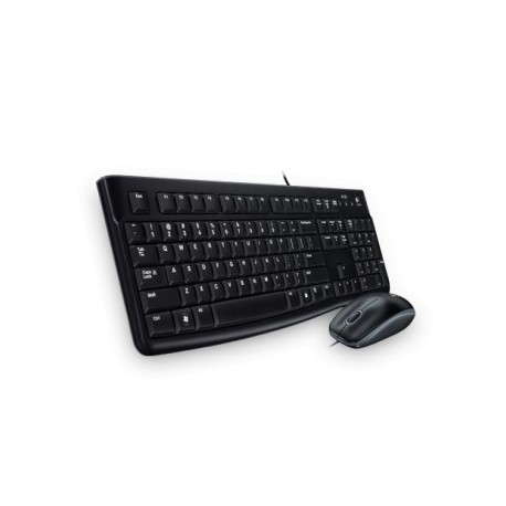 TECLADO+MOUSE LOGITECH C/ FIO MK120 PRETO
