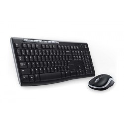 TECLADO+MOUSE LOGITECH S/ FIO MK270 PRETO