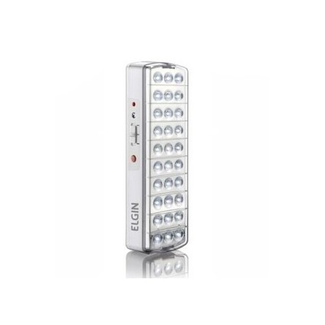 LUMINÁRIA EMERGÊNCIA ELGIN 30 LEDS BIVOLT MOD 48LEM30L0000