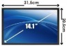 TELA NOTEBOOK LCD 14.1 M141NWW1