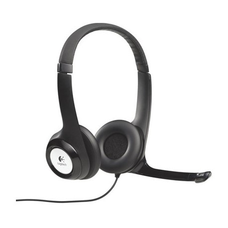 HEADPHONE C/ MICROFONE LOGITECH USB MOD H390 PRETO