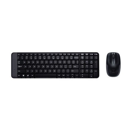 TECLADO+MOUSE LOGITECH S/ FIO MK220 PRETO
