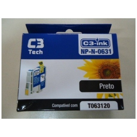 CARTUCHO C3TECH COMPATÍVEL EPSON MOD NP-N-0631 PRETO