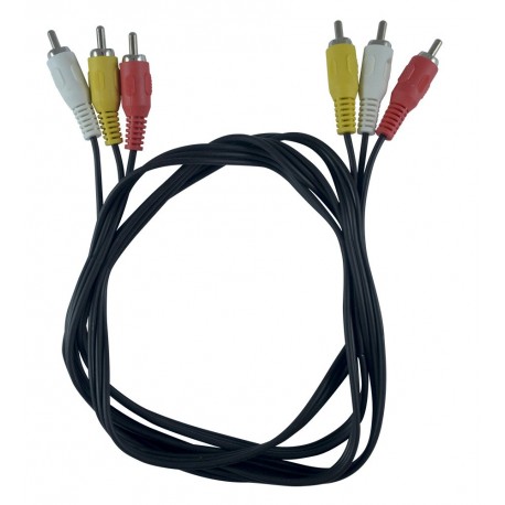 CABO VÍDEO RCA/RCA 1,5 METROS 3 FIOS HARDLINE MOD HLRCA315