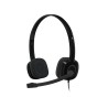 HEADSET C/ MICROFONE LOGITECH MOD H151 PRETO