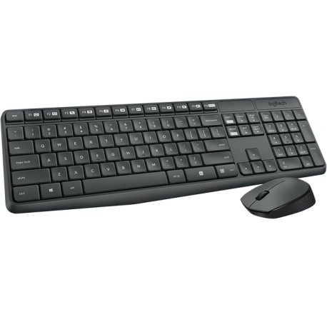 TECLADO+MOUSE LOGITECH S/ FIO MK235 PRETO
