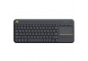 TECLADO+MOUSE TOUCH LOGITECH S/ FIO K400R PLUS PRETO