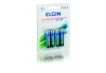 PACK C/ 4 PILHAS AAA ALCALINA LR03 ELGIN MOD 82155