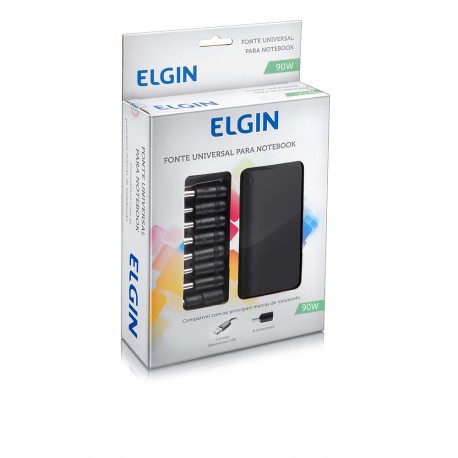 FONTE ALIMENTAÇÃO NOTEBOOK 90W ELGIN MOD FTE90